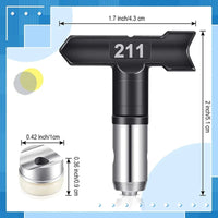 AOOKMIYA Spray Tips Reversible Spray Tip Airless Spray Nozzles Black For Airless Paint Spray Sprayer 109, 213, 311, 315, 413