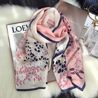 Spring Scarf Women's Luxury Design Scarf Silk Smooth Scarf Soft Muslim Headband Shawl Beach 85x180cm