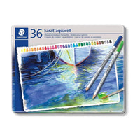 Staedtler Karat Aquarell 125 Professional Watercolour Pencils Tin - Assorted Colours (Set of 60)