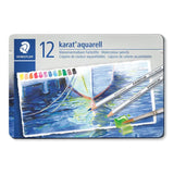 Staedtler Karat Aquarell 125 Professional Watercolour Pencils Tin - Assorted Colours (Set of 60)