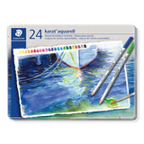 Staedtler Karat Aquarell 125 Professional Watercolour Pencils Tin - Assorted Colours (Set of 60)