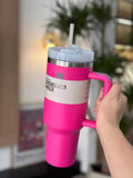 Stanley Quencher 2.0  Stainless Steel Vacuum Insulated Tumbler with Lid and Straw 40oz Thermal Travel Mug Coffee Hot Cup