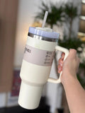 Stanley Quencher 2.0  Stainless Steel Vacuum Insulated Tumbler with Lid and Straw 40oz Thermal Travel Mug Coffee Hot Cup