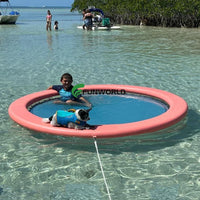 AOOKMIYA Summer Inflatable Air Bed Sunchill Inflatable Hammock Water Inflatable Floating Pontoon Dock Floating For Sea Pool Lake