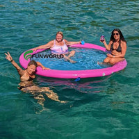 AOOKMIYA Summer Inflatable Air Bed Sunchill Inflatable Hammock Water Inflatable Floating Pontoon Dock Floating For Sea Pool Lake