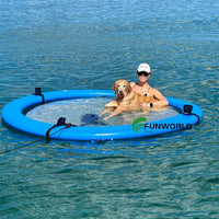 AOOKMIYA Summer Inflatable Air Bed Sunchill Inflatable Hammock Water Inflatable Floating Pontoon Dock Floating For Sea Pool Lake