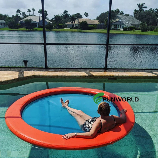 AOOKMIYA Summer Inflatable Air Bed Sunchill Inflatable Hammock Water Inflatable Floating Pontoon Dock Floating For Sea Pool Lake