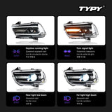 TYPY Car Light For Dodge Charger Headlight 2011-2014 LED Projetor head Lamp Daytime Running Light Automotive Accessories
