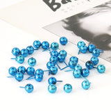 Tachinhas de Polegar Pins para Cork Board, Thumbtack Desenho Pins, Bola Azul Brilhante, Foto Decorativa, Wall Map Pins