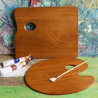 AOOKMIYA AOOKMIYA  The art of wood painting acrylic paint palette  with Paulownia