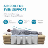 AOOKMIYA Thicken Camping Air Mattress Portable Quick Inflatable PVC Sleeping Bed Indoor Household Fireplace Mats Built-in Pump