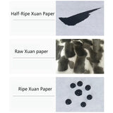 Thicken Sandalwood Rice Paper Chinese Calligraphy Brush Pen Works Xuan Paper Chinese Painting Freehand Landscape Drawing Papier