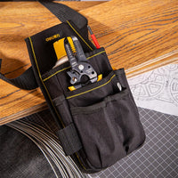 Tool Bag for Electrician Tools Pocket Pouch Small Tool Waist Bag with Belt Screwdriver Cordless Drill Holder Tool Organizer Bag