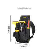 Tool Bag for Electrician Tools Pocket Pouch Small Tool Waist Bag with Belt Screwdriver Cordless Drill Holder Tool Organizer Bag