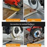 Totalmente automático cortador de cerâmica, alta potência empurrar faca, chanfro dispositivo para pedra e rocha lajes