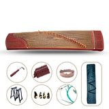 Traditional Guzheng Chinese Guzheng Bamboo Slip Lettering Carved Sandalwood Chinese Zither With Guzheng Nails Strings Stands