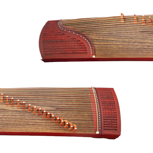 Traditional Guzheng Chinese Guzheng Bamboo Slip Lettering Carved Sandalwood Chinese Zither With Guzheng Nails Strings Stands