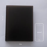 Transparent PP Plastic Spiral Notebook Cover B5/A5 Binder Planner Cover Loose Leaf book Cover Black/White Color