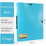 Transparent Poly Pocket File Folder A1 Paper Organizer Display Book Folder For Large Poster Art Drawings Document Organizer