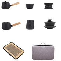 Travel Kung Fu Tea Set China Complete Set Of Home Office Leisure Tea Artifact New High-End Teapot Cup Cover Bowl Small Plate