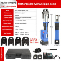 Tubo elétrico Crimping Alicadores, Motor sem escova, Água Crimping Tool, Anel Compressão, Carregamento, Braçadeira portátil