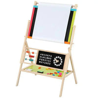 USA DIRECT - Children's Small Chalkboard Multifunction Blackboard And White Board For Kids With Stand