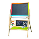 USA DIRECT - Children's Small Chalkboard Multifunction Blackboard And White Board For Kids With Stand