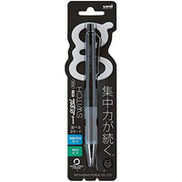 Uni Alpha-Gel Switch Mechanical Pencil, 0.3 /0.5 mm,Yellow,Green, Black Body (M51009GG1P.24) "Kurutoga Mode" and "Hold Mode"