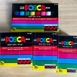 Uni Posca Paint Marker Pen Set, Graffiti Art Pen, Base de água, Graffiti Gift, PC-1M, 3m, 5m, 8K, 17K, 7, 8, 15, 16, 24, 29, 48 cores