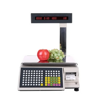 Veidt Weighing TM-Ab Digital Price Computing Scale 30 kg Fruit Vegetable Platform Label Cash Register Scale with Printer