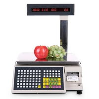 Veidt Weighing TM-Ab Digital Price Computing Scale 30 kg Fruit Vegetable Platform Label Cash Register Scale with Printer