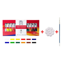 WINSOR&NEWTON 12/18/24 Colors Professional Oil Paint Pigment Set 12ml Tube For Artist Oil Painting Drawing Supplies High Quality