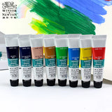 WINSOR&NEWTON 24/18/12 Color 10ML Acrylic Pigment Set Fabric Textile Paint Brightly Colored Craft Paints Drawing Supplies
