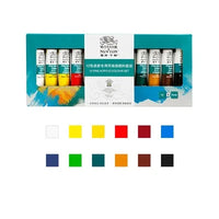 WINSOR&NEWTON 24/18/12 Color 10ML Acrylic Pigment Set Fabric Textile Paint Brightly Colored Craft Paints Pigments