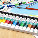 WINSOR&NEWTON 24/18/12 Color 10ML Acrylic Pigment Set Fabric Textile Paint Brightly Colored Craft Paints Pigments