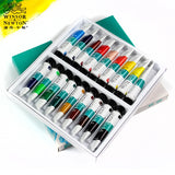 WINSOR&NEWTON 24/18/12 Color 10ML Acrylic Pigment Set Fabric Textile Paint Brightly Colored Craft Paints Drawing Supplies