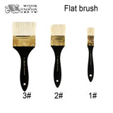 WINSOR&NEWTON  Bristle Extra fine brush Oil and Acrylic  painter artist special  Paint Brush