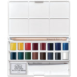 WINSOR&NEWTON Cotman 16 colors  solid Watercolor Paint  Pigment Set