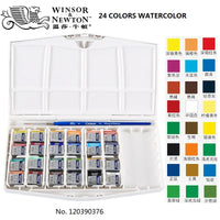 WINSOR&NEWTON Cotman portable solid watercolor paint 12/24/36/45 colors pigment art supplies drawing paint