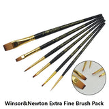 WINSOR&NEWTON Painter professional Paint brushes  gouache oil  Acrylic brush 4pcs/set or 6pcs/set