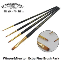 WINSOR&NEWTON Painter professional Paint brushes  gouache oil  Acrylic brush 4pcs/set or 6pcs/set