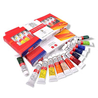 WINSOR&NEWTON Professional Color Oil Paint 12/18/24 Colors 12 ML Tube Fine Painting Pigments With Brush And Palette Art Supplies