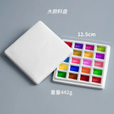 AOOKMIYA AOOKMIYA  Watercolor palette 12/20 grid ceramic palette with lid multifunctional art paint box easy to clean painting art supplies