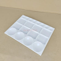 AOOKMIYA AOOKMIYA  Watercolor palette easy to clean square palette plastic paint palette watercolor paint round hole palette