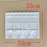 AOOKMIYA AOOKMIYA  Watercolor palette easy to clean square palette plastic paint palette watercolor paint round hole palette