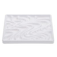 AOOKMIYA  Wave Palette Porcelain Paint Painting Board Gouache Tray Rack Multi Hole Color Pallet Imitation Mixer Plate Child