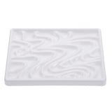 AOOKMIYA  Wave Palette Porcelain Paint Painting Board Gouache Tray Rack Multi Hole Color Pallet Imitation Mixer Plate Child