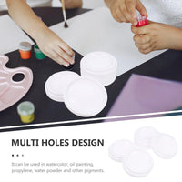 AOOKMIYA  Wave Palette Porcelain Paint Painting Board Gouache Tray Rack Multi Hole Color Pallet Imitation Mixer Plate Child