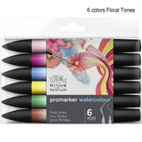 Winsor & Newton 6/12 colors Promarker Watercolor Marker Double Tips