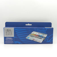 Winsor & Newton Cotman Water Colours Metal Sketchers' box Half Pans Solid Watercolor Cake Paints